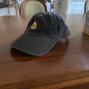 New Black Cap with embroidered avocado!